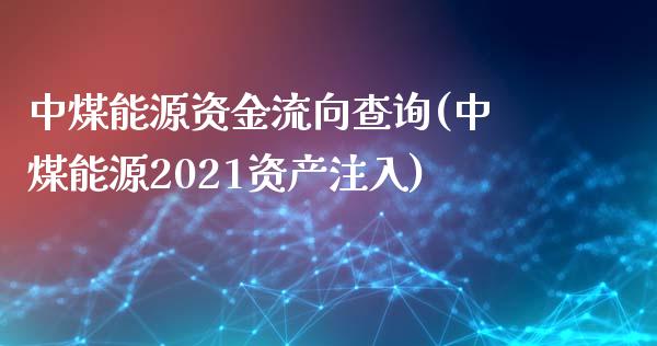 中煤能源资金流向查询(中煤能源2021资产注入)_https://www.liuyiidc.com_期货品种_第1张