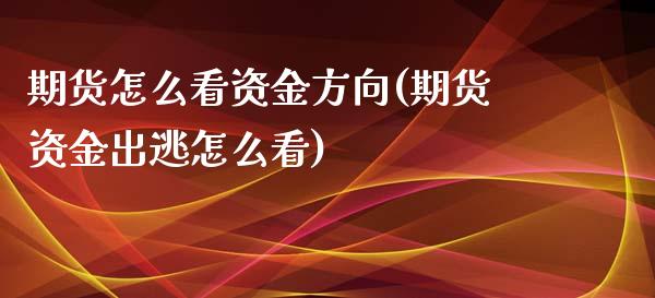 期货怎么看资金方向(期货资金出逃怎么看)_https://www.liuyiidc.com_期货知识_第1张