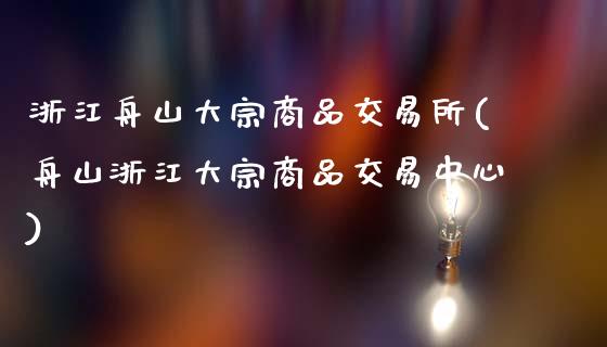 浙江舟山大宗商品交易所(舟山浙江大宗商品交易中心)_https://www.liuyiidc.com_财经要闻_第1张