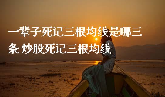 一辈子记三根均线是哪三条 炒股记三根均线_https://www.liuyiidc.com_期货理财_第1张