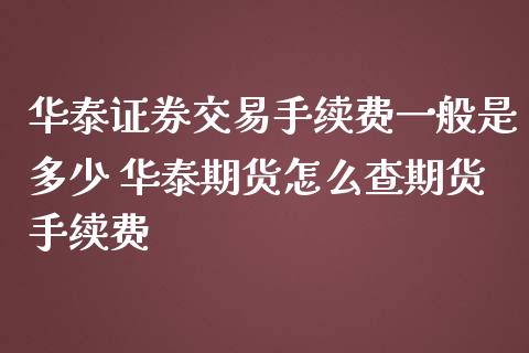 证券交易手续费一般是多少 期货怎么查期货手续费_https://www.liuyiidc.com_理财百科_第1张