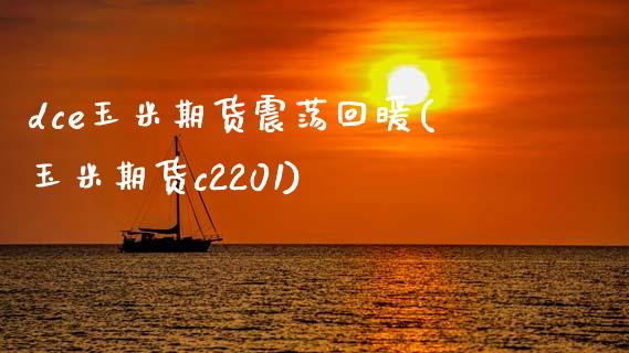 dce玉米期货震荡回暖(玉米期货c2201)_https://www.liuyiidc.com_期货软件_第1张