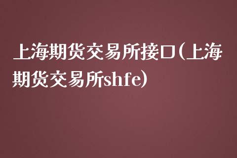 上海期货交易所接口(上海期货交易所shfe)_https://www.liuyiidc.com_期货直播_第1张