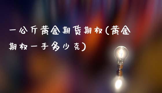 一公斤黄金期货期权(黄金期权一手多少克)_https://www.liuyiidc.com_基金理财_第1张