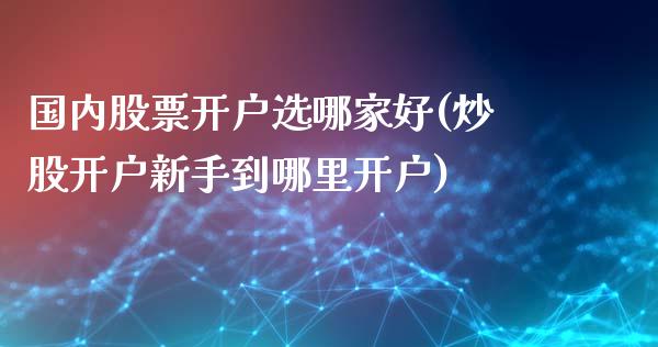 国内选哪家好(炒股开户新手到哪里开户)_https://www.liuyiidc.com_股票理财_第1张