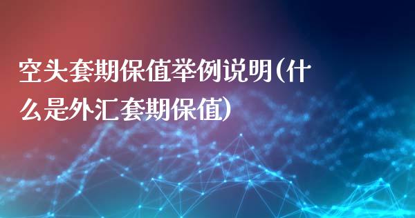 空头套期保值举例说明(什么是外汇套期保值)_https://www.liuyiidc.com_国际期货_第1张