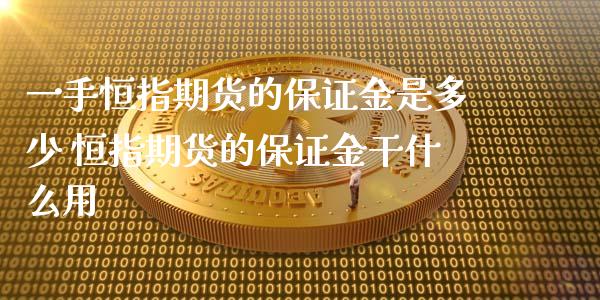 一手恒指期货的保证金是多少 恒指期货的保证金干什么用_https://www.liuyiidc.com_恒生指数_第1张