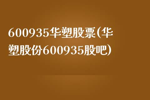 600935华塑股票(华塑股份600935股吧)_https://www.liuyiidc.com_恒生指数_第1张