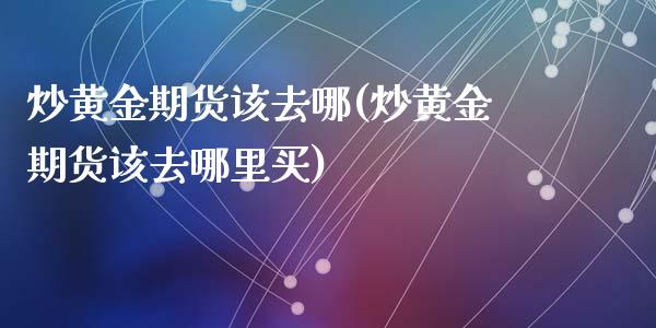 炒黄金期货该去哪(炒黄金期货该去哪里买)_https://www.liuyiidc.com_期货交易所_第1张