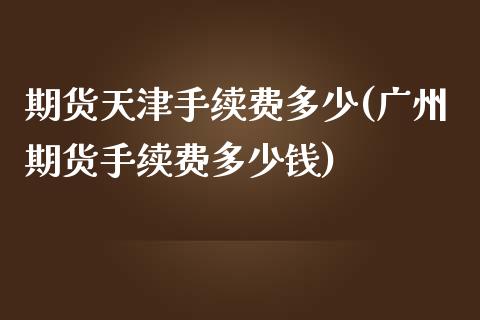 期货天津手续费多少(广州期货手续费多少钱)_https://www.liuyiidc.com_期货知识_第1张