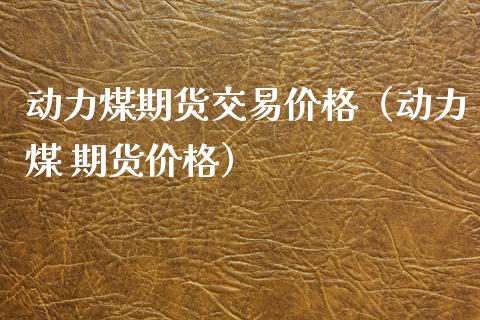 动力煤期货交易（动力煤 期货）_https://www.liuyiidc.com_期货理财_第1张