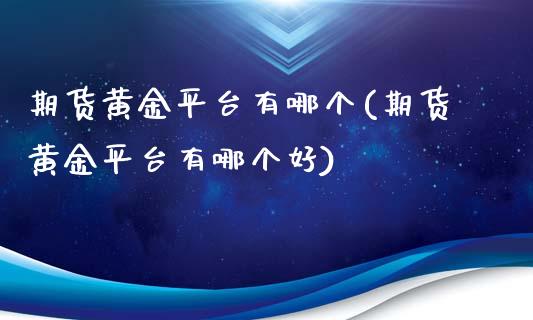 期货黄金平台有哪个(期货黄金平台有哪个好)_https://www.liuyiidc.com_期货理财_第1张