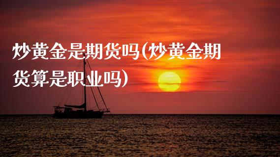 炒黄金是期货吗(炒黄金期货算是职业吗)_https://www.liuyiidc.com_国际期货_第1张