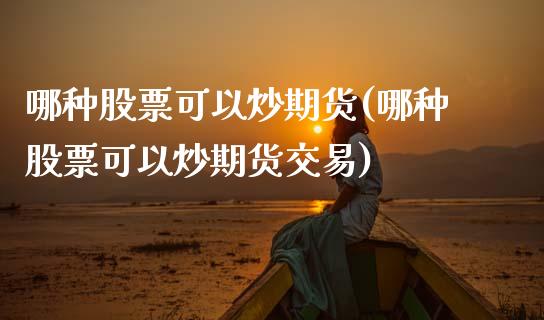 哪种股票可以炒期货(哪种股票可以炒期货交易)_https://www.liuyiidc.com_期货知识_第1张