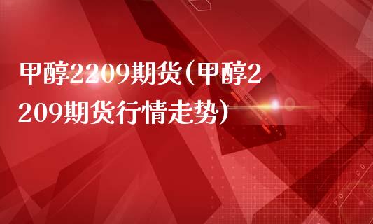 甲醇2209期货(甲醇2209期货行情走势)_https://www.liuyiidc.com_期货交易所_第1张