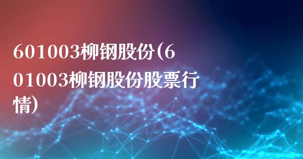 601003柳钢股份(601003柳钢股份股票行情)_https://www.liuyiidc.com_股票理财_第1张