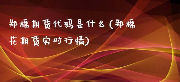 郑棉期货代码是什么(郑棉花期货实时行情)_https://www.liuyiidc.com_恒生指数_第1张