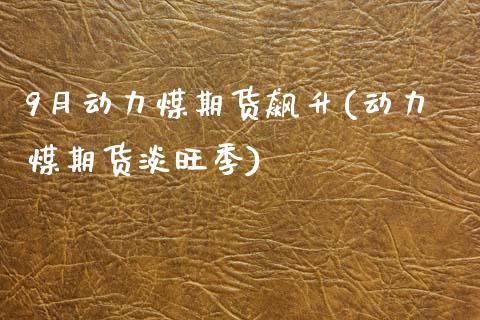 9月动力煤期货飙升(动力煤期货淡旺季)_https://www.liuyiidc.com_国际期货_第1张