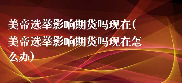 美帝选举影响期货吗现在(美帝选举影响期货吗现在怎么办)_https://www.liuyiidc.com_期货品种_第1张