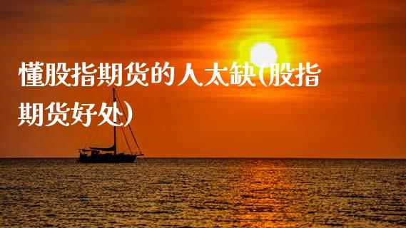 懂股指期货的人太缺(股指期货好处)_https://www.liuyiidc.com_基金理财_第1张