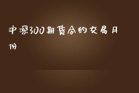 沪深300期货合约交易月份_https://www.liuyiidc.com_基金理财_第1张