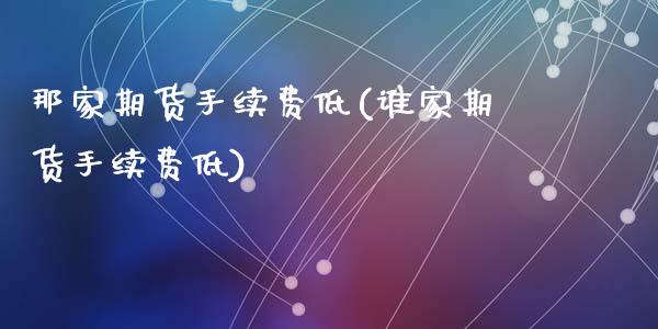 那家期货手续费低(谁家期货手续费低)_https://www.liuyiidc.com_财经要闻_第1张