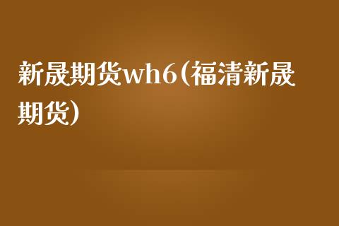 新晟期货wh6(福清新晟期货)_https://www.liuyiidc.com_期货软件_第1张