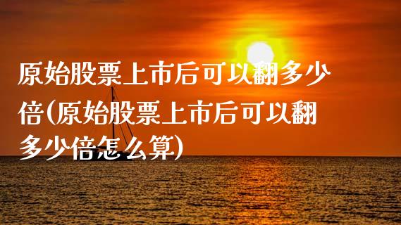 原始股票上市后可以翻多少倍(原始股票上市后可以翻多少倍怎么算)_https://www.liuyiidc.com_股票理财_第1张