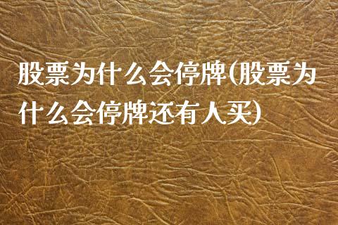 股票为什么会停牌(股票为什么会停牌还有人买)_https://www.liuyiidc.com_股票理财_第1张