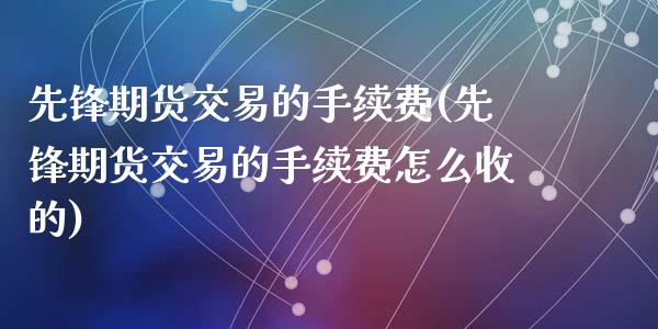 先锋期货交易的手续费(先锋期货交易的手续费怎么收的)_https://www.liuyiidc.com_理财百科_第1张