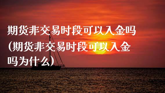 期货非交易时段可以入金吗(期货非交易时段可以入金吗为什么)_https://www.liuyiidc.com_期货品种_第1张