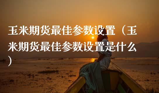 玉米期货最佳参数设置（玉米期货最佳参数设置是什么）_https://www.liuyiidc.com_理财百科_第1张