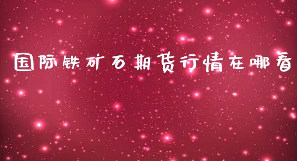 国际铁矿石期货行情在哪看_https://www.liuyiidc.com_原油直播室_第1张