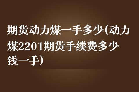 期货动力煤一手多少(动力煤2201期货手续费多少钱一手)_https://www.liuyiidc.com_期货知识_第1张