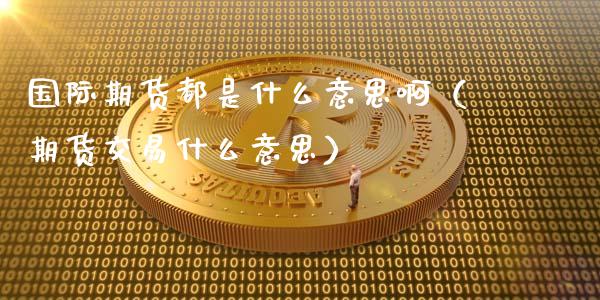 国际期货都是什么意思啊（期货交易什么意思）_https://www.liuyiidc.com_原油直播室_第1张