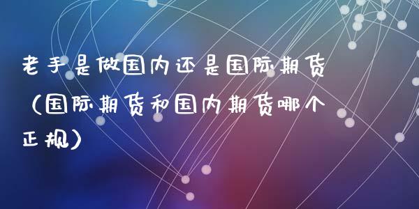 老手是做国内还是国际期货（国际期货和国内期货哪个）_https://www.liuyiidc.com_期货理财_第1张