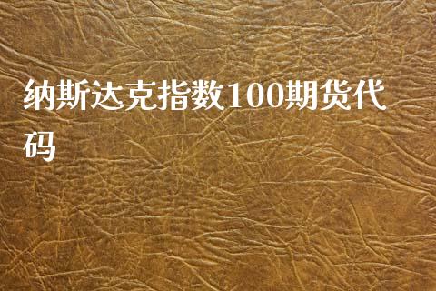 纳斯达克指数100期货代码_https://www.liuyiidc.com_财经要闻_第1张