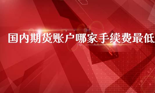 国内期货账户哪家手续费最低_https://www.liuyiidc.com_期货交易所_第1张