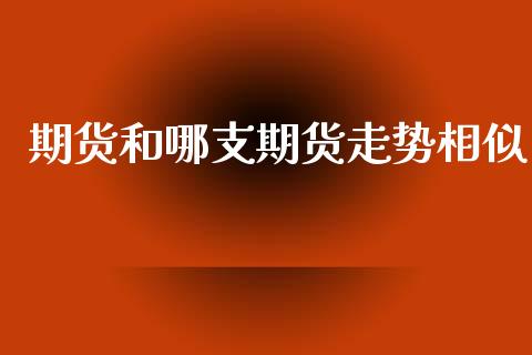 期货和哪支期货走势相似_https://www.liuyiidc.com_理财百科_第1张