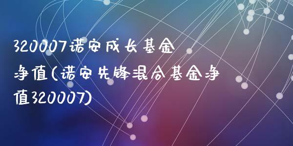 320007诺安成长基金净值(诺安先锋混合基金净值320007)_https://www.liuyiidc.com_股票理财_第1张