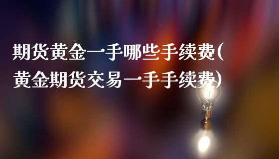 期货黄金一手哪些手续费(黄金期货交易一手手续费)_https://www.liuyiidc.com_财经要闻_第1张