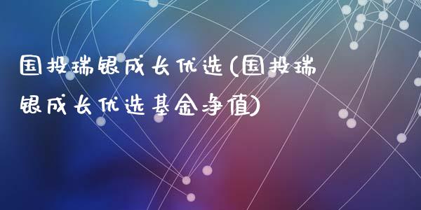 国投瑞银成长优选(国投瑞银成长优选基金净值)_https://www.liuyiidc.com_股票理财_第1张