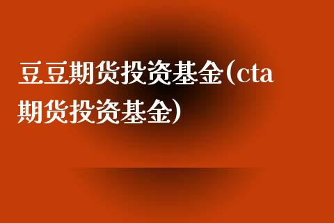 豆豆期货投资基金(cta期货投资基金)_https://www.liuyiidc.com_股票理财_第1张