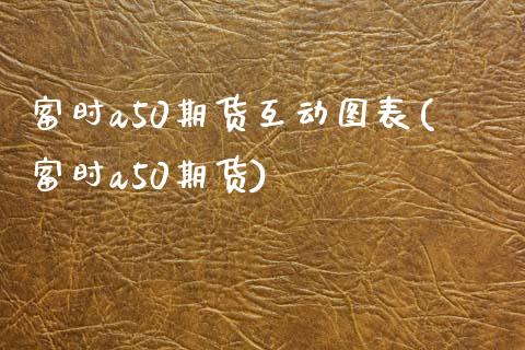 富时a50期货互动图表(富时a50期货)_https://www.liuyiidc.com_财经要闻_第1张