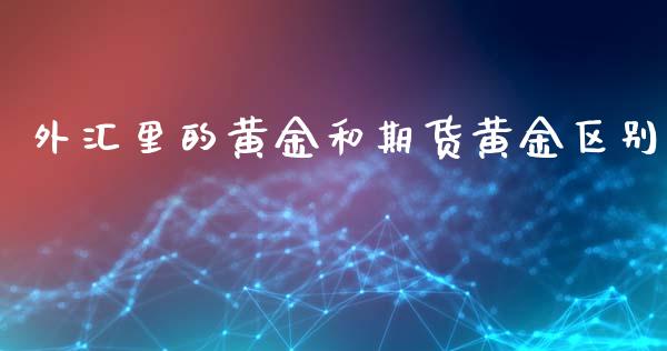 外汇里的黄金和期货黄金区别_https://www.liuyiidc.com_期货交易所_第1张