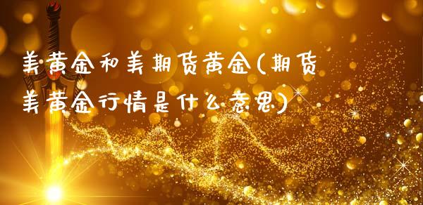 美黄金和美期货黄金(期货美黄金行情是什么意思)_https://www.liuyiidc.com_期货品种_第1张