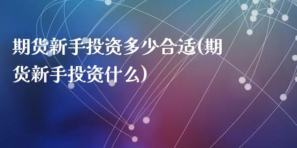 期货新手投资多少合适(期货新手投资什么)_https://www.liuyiidc.com_国际期货_第1张