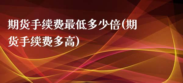 期货手续费最低多少倍(期货手续费多高)_https://www.liuyiidc.com_期货品种_第1张