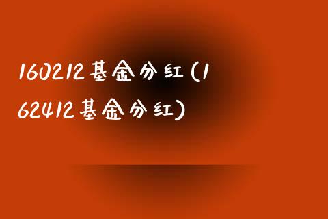 160212基金分红(162412基金分红)_https://www.liuyiidc.com_期货品种_第1张