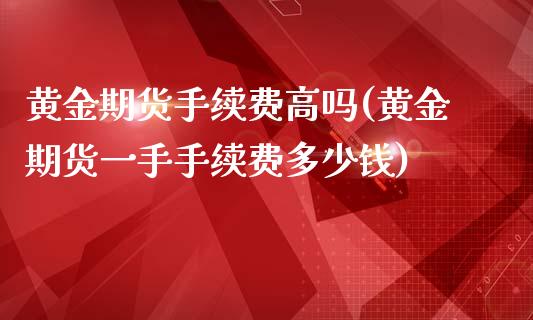 黄金期货手续费高吗(黄金期货一手手续费多少钱)_https://www.liuyiidc.com_理财品种_第1张